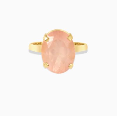 انگشتر تک سنگ بیضی