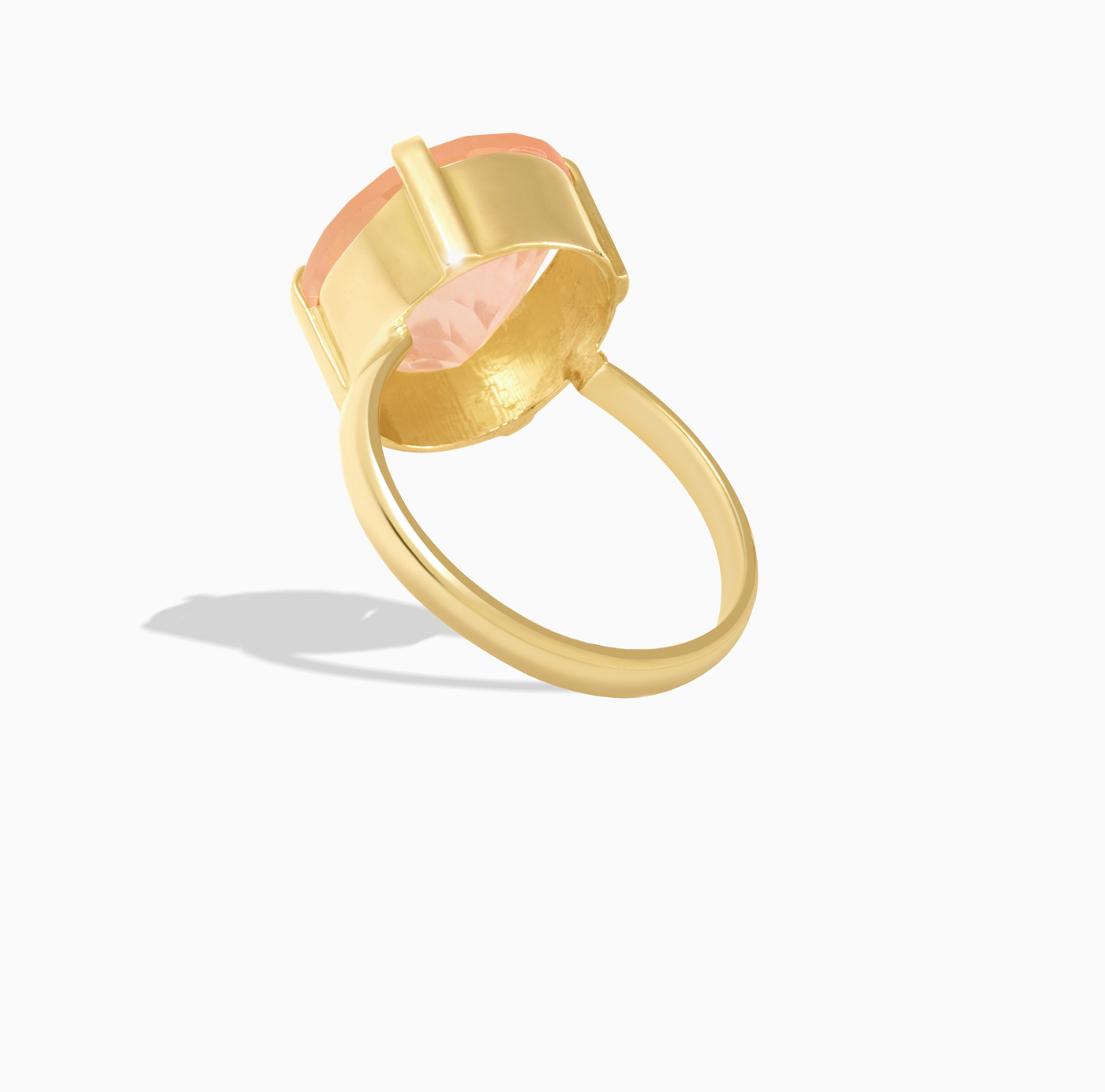 انگشتر تک سنگ بیضی