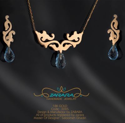 گردنبند پایه میانه زنجیری اسب دریایی