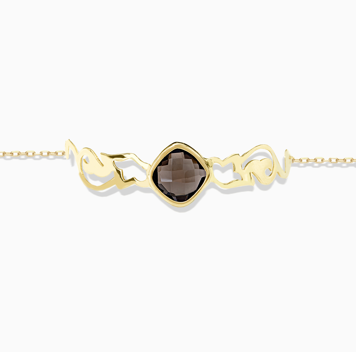 دستبند پایه زنجیری اسلیمی(ارکیده)