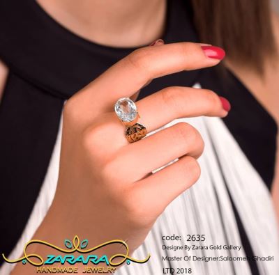 انگشتر پایه الگو ترمه