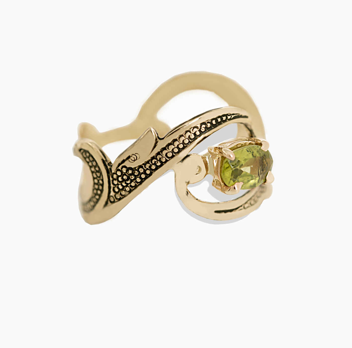 انگشتر پایه الگو برگ