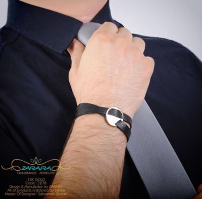 دستبند چرم سگک