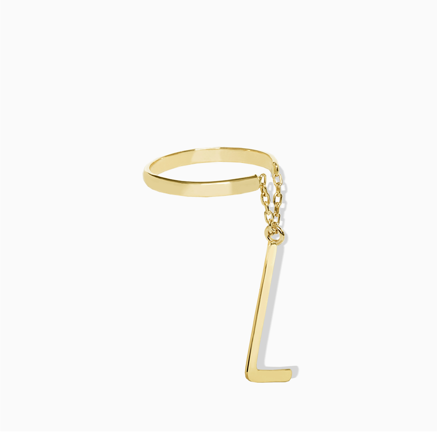 رینگ اویز دار حرفL