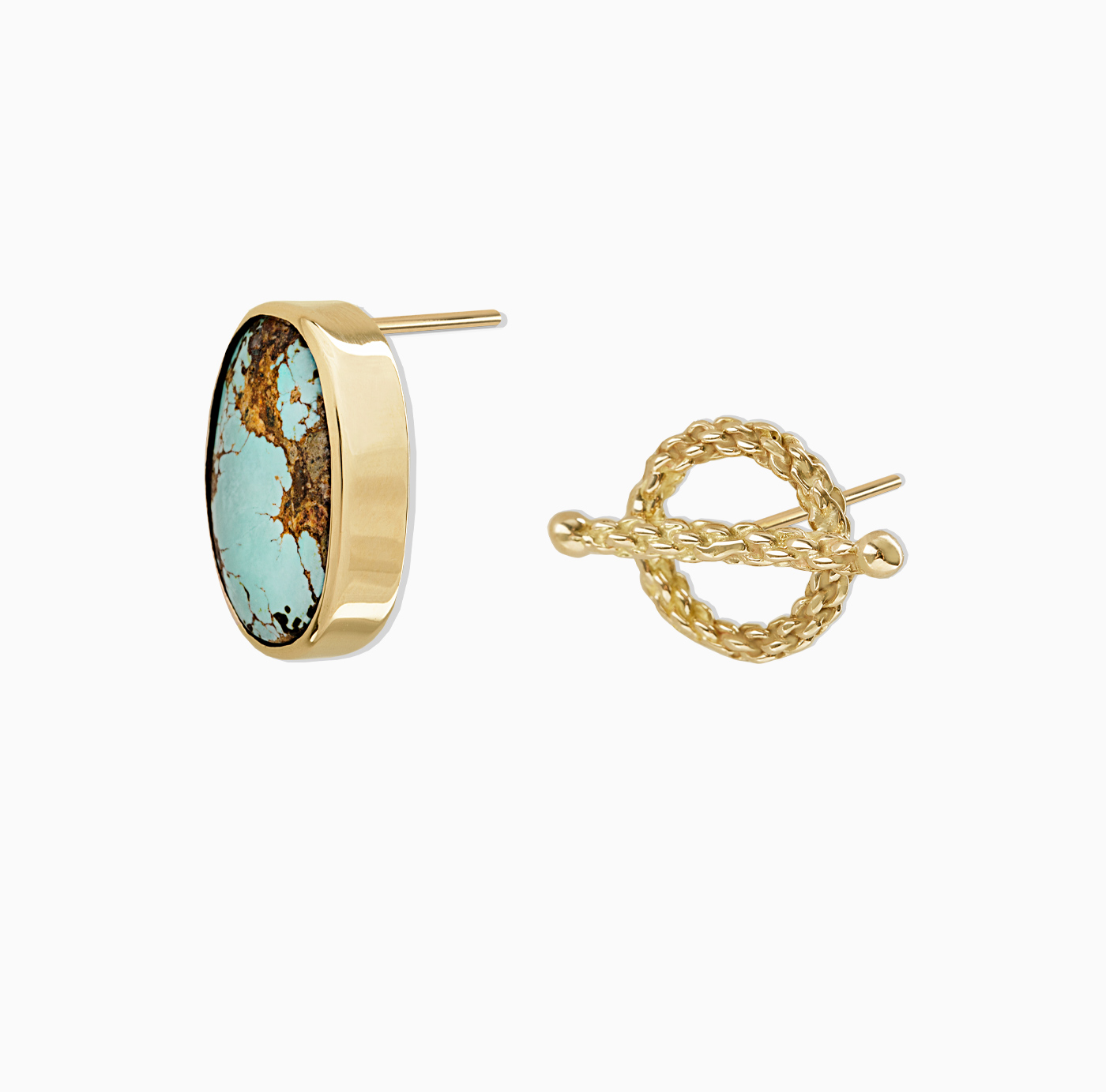 گوشواره نامتقارن میخی