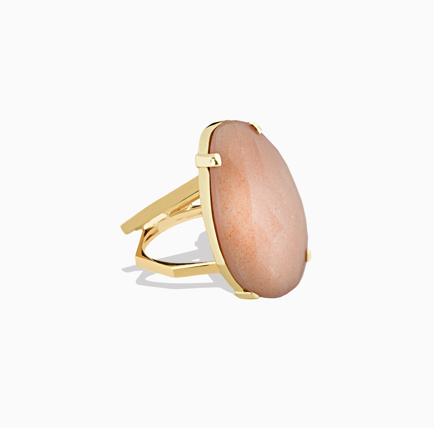 انگشتر دو رینگی کونیک هشت ضلعی