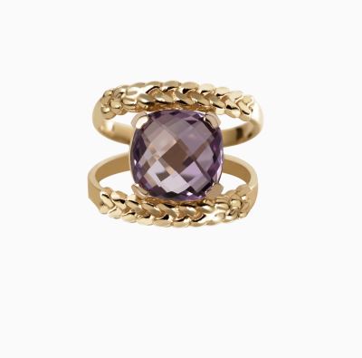 انگشتر دو رینگی کونیک بافت