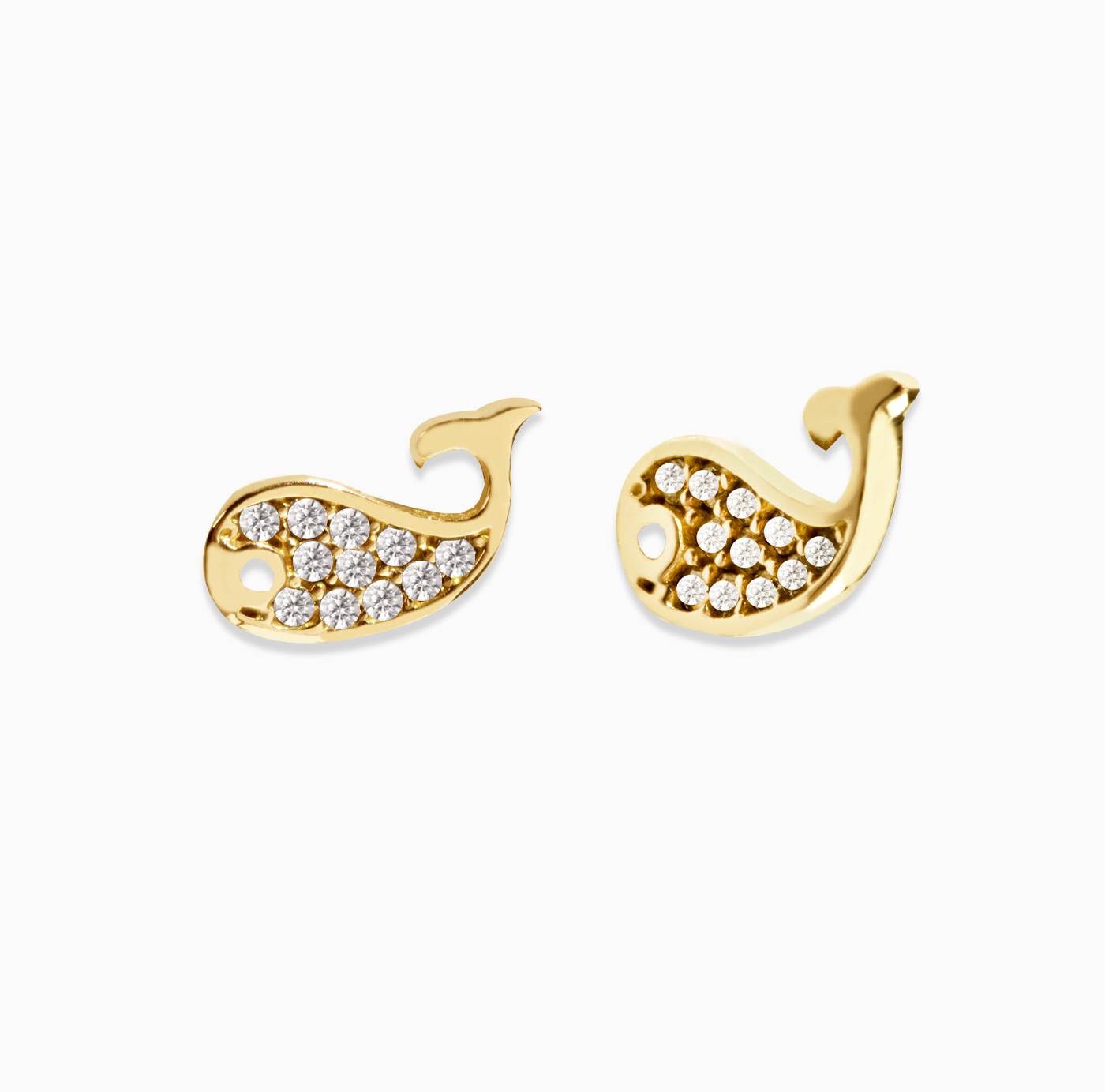 گوشواره ساده میخی نهنگ