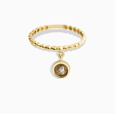 رینگ ساده آویزدار سکه