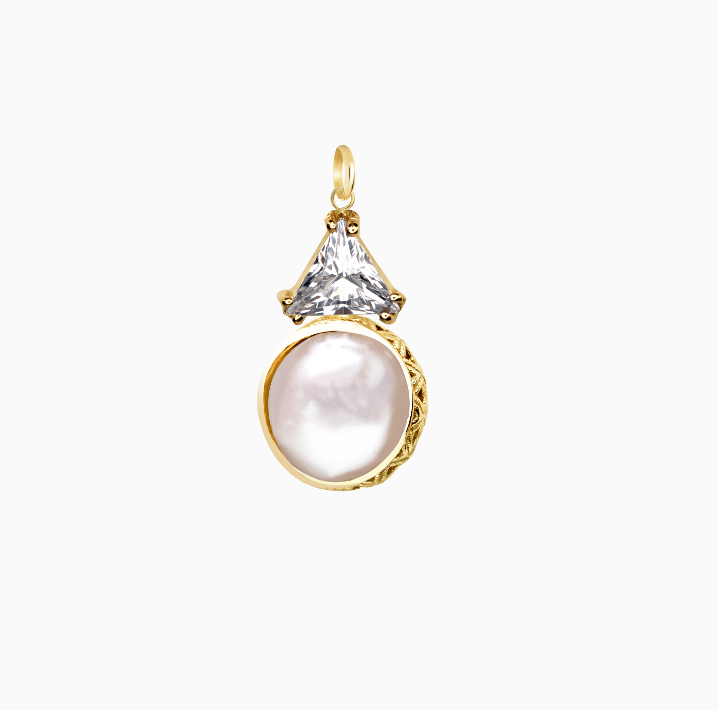 آویز حصیری دو سنگ