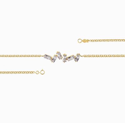 دستبند پایه زنجیری مستطیل