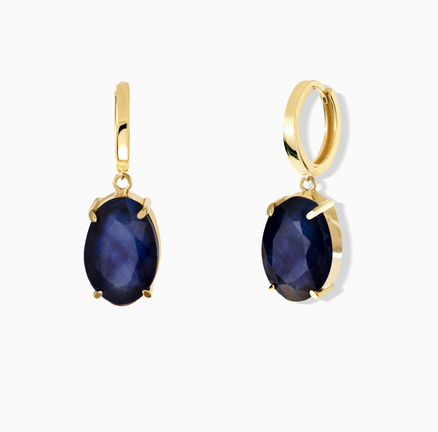 گوشواره ساده کلیپسی بیضی