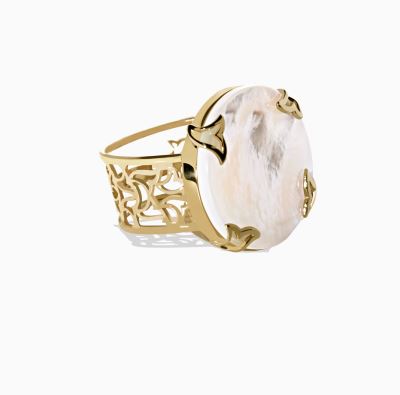 انگشتر پایه الگو گل