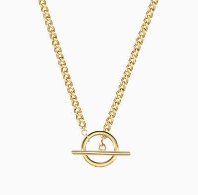 گردنبند میانه زنجیر کارتیه حلقه محور