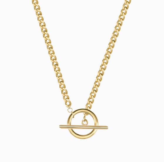 گردنبند میانه زنجیر کارتیه حلقه محور