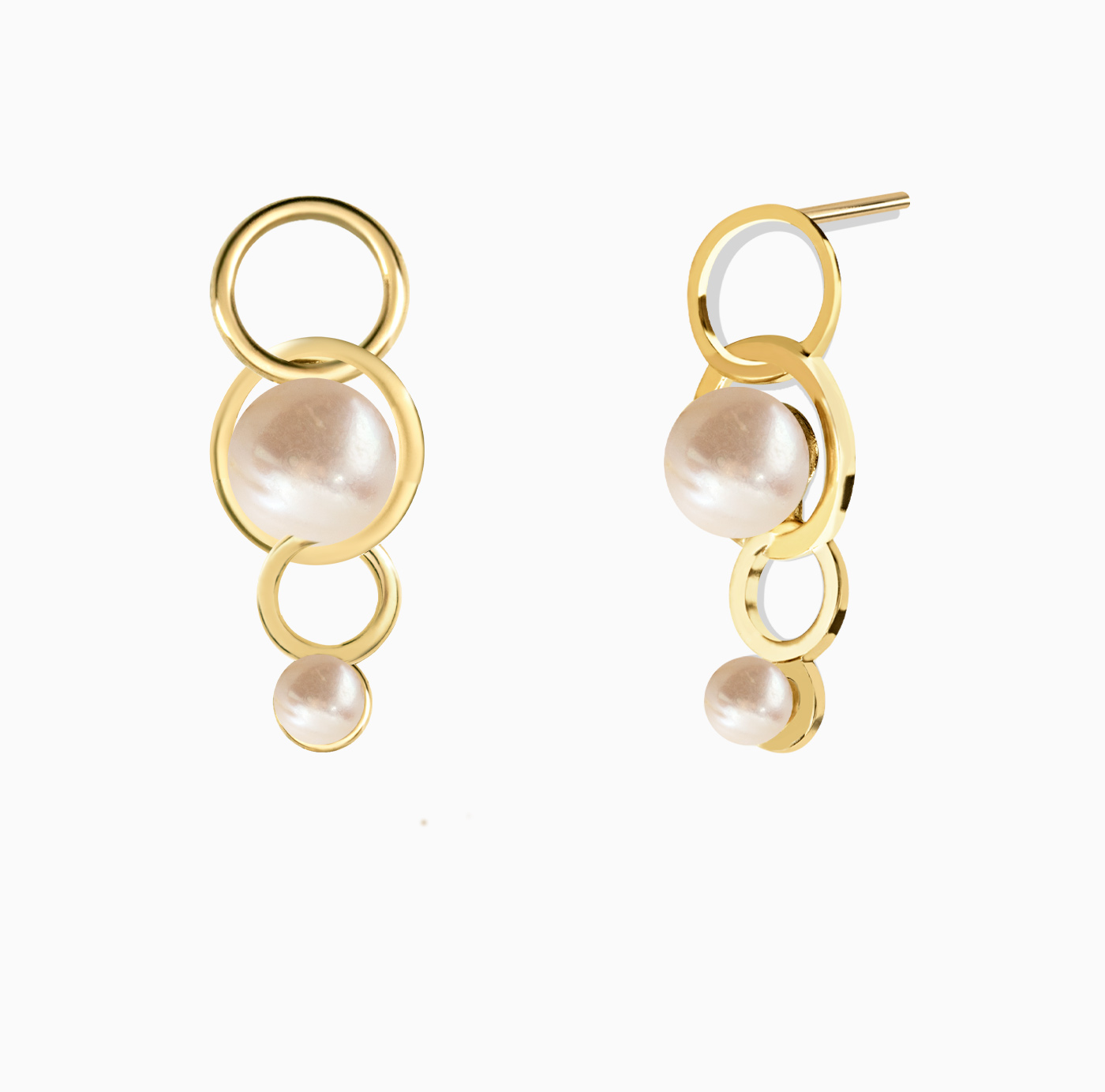 گوشواره ساده میخی زحل