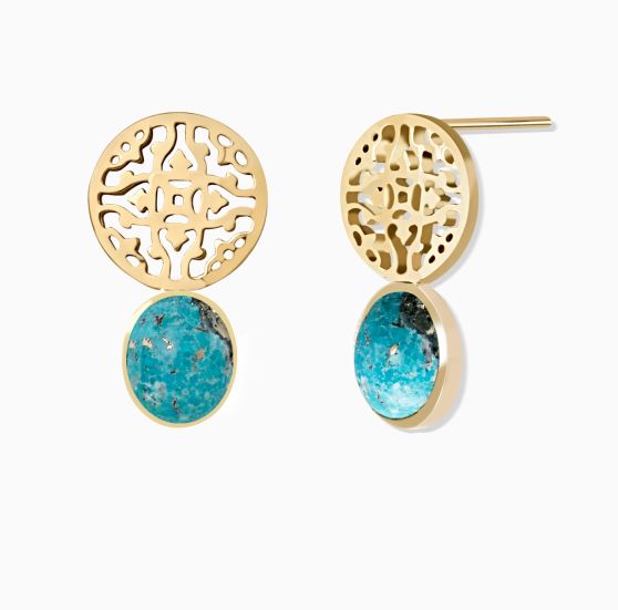 گوشواره ساده میخی هندسی