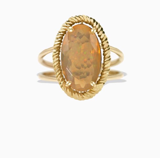 انگشتر دو رینگی کونیک بافت