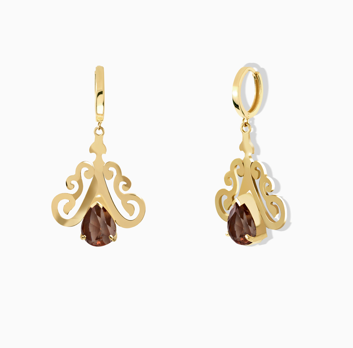 گوشواره کلیپسی ساده اسلیمی