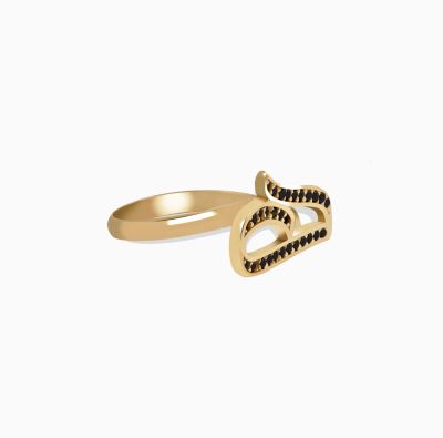 رینگ ساده حرف ه