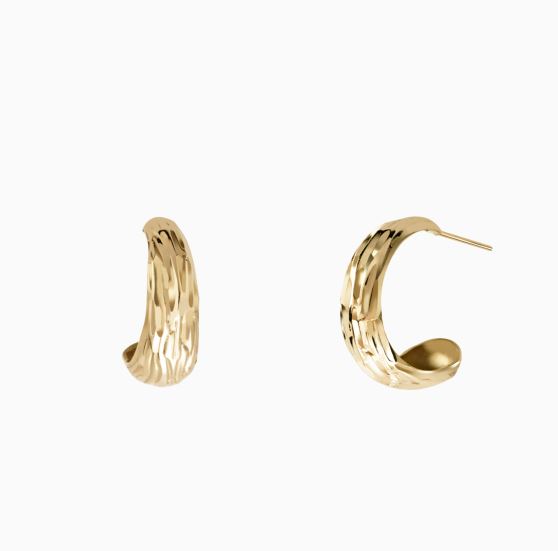 گوشواره حلقه ای میخی بافت