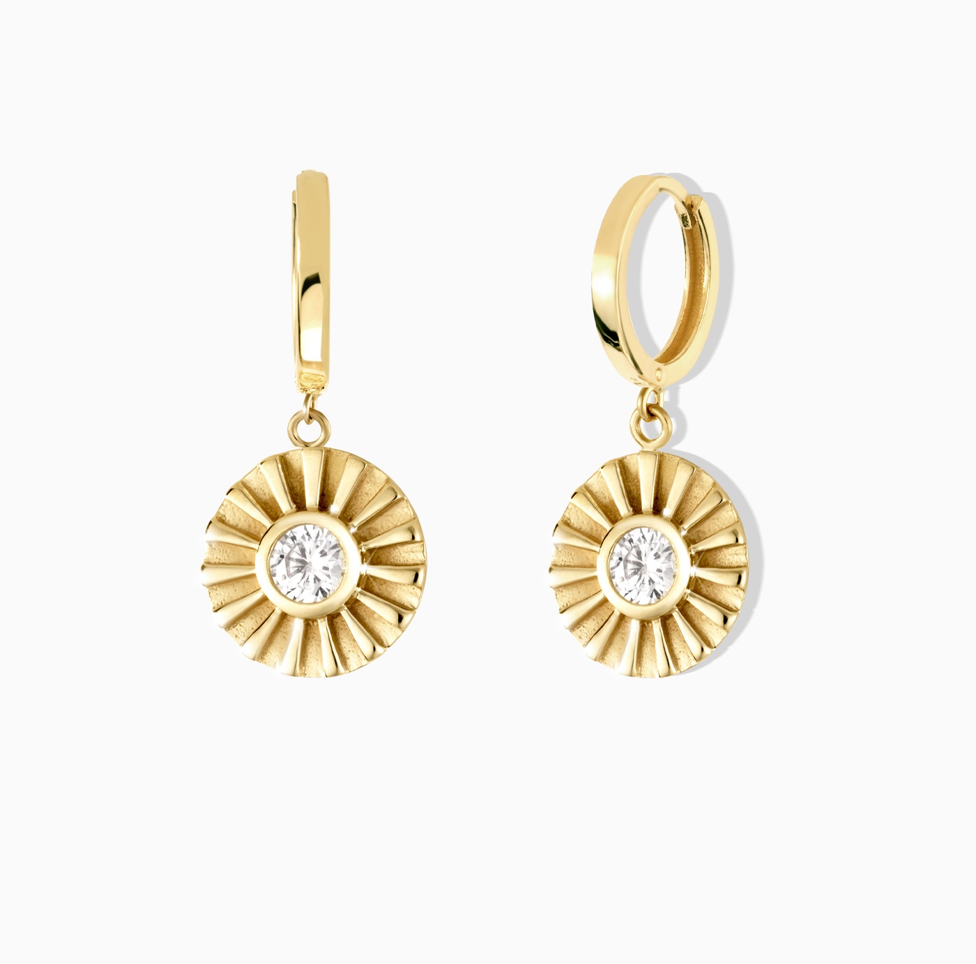 گوشواره کلیپسی ساده خورشید