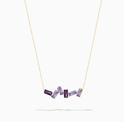 گردنبند پایه زنجیری میانه مستطیل