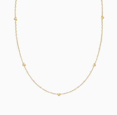 گردنبند پایه زنجیری میانه قلب